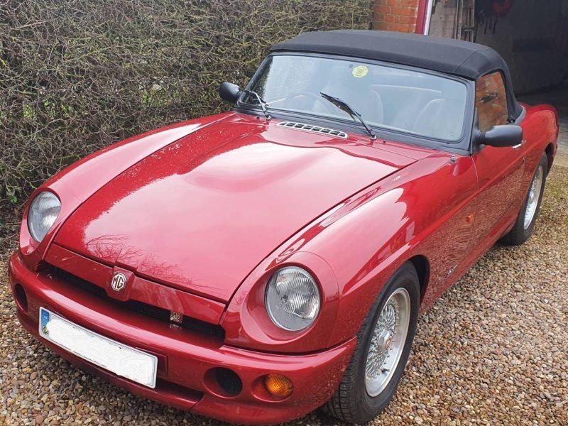 MG Classic Car Red